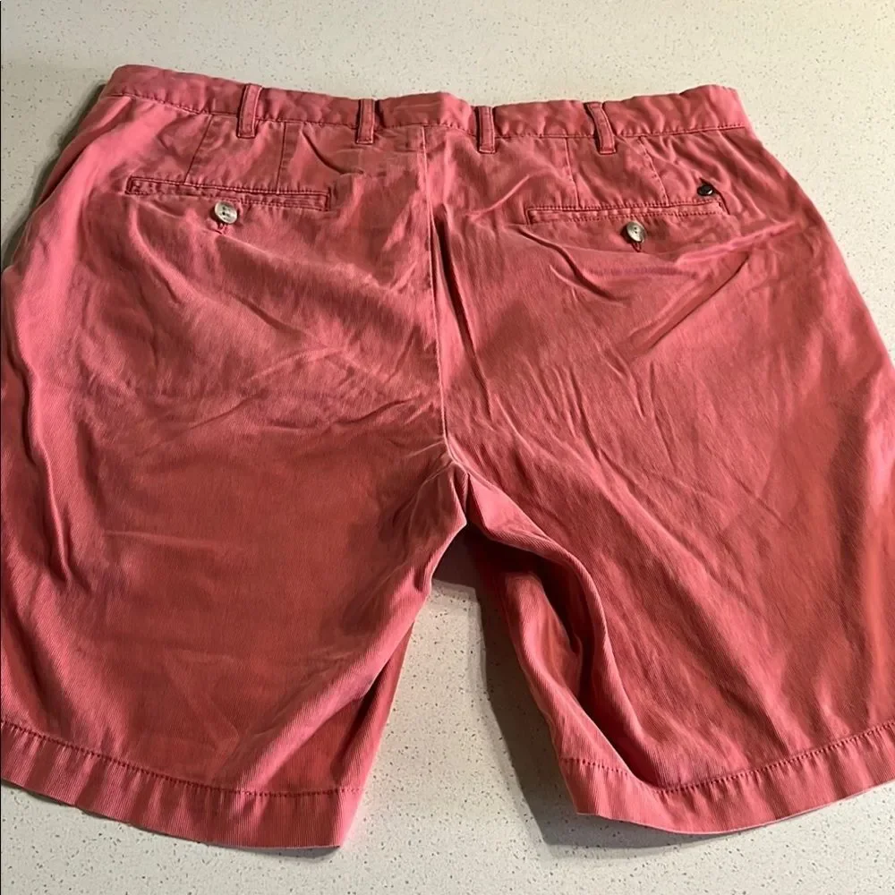 Peter Millar Pink Stretch Flat Front Shorts Size 34